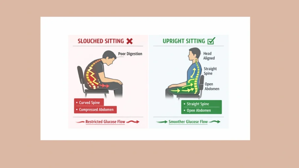 Best Sitting Position to Control Blood Sugar