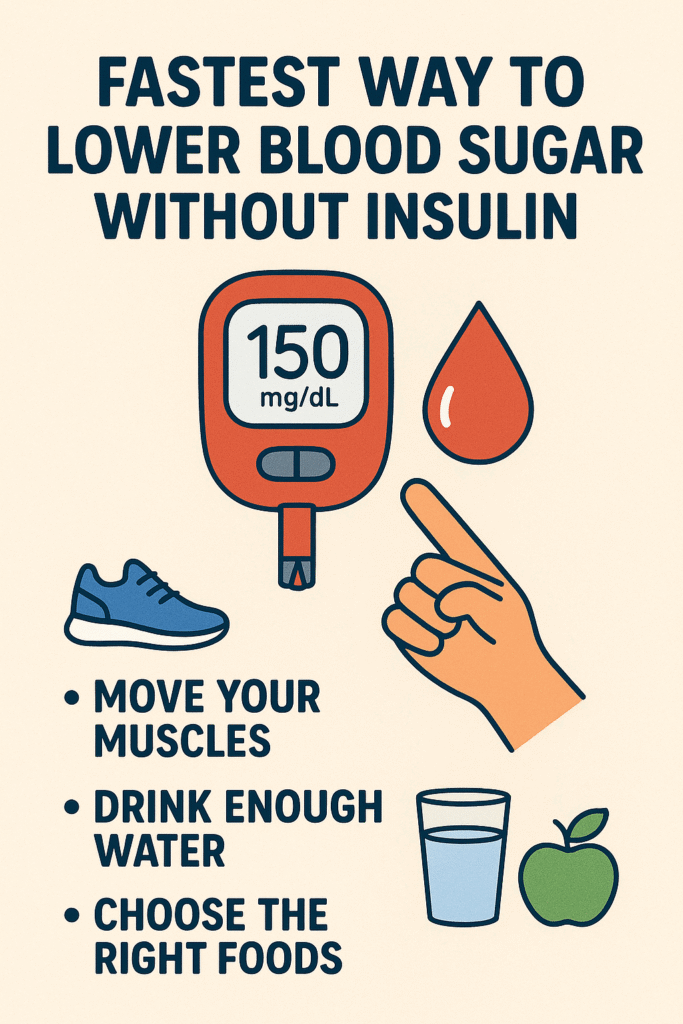 Fastest Way to Lower Blood Sugar Without Insulin