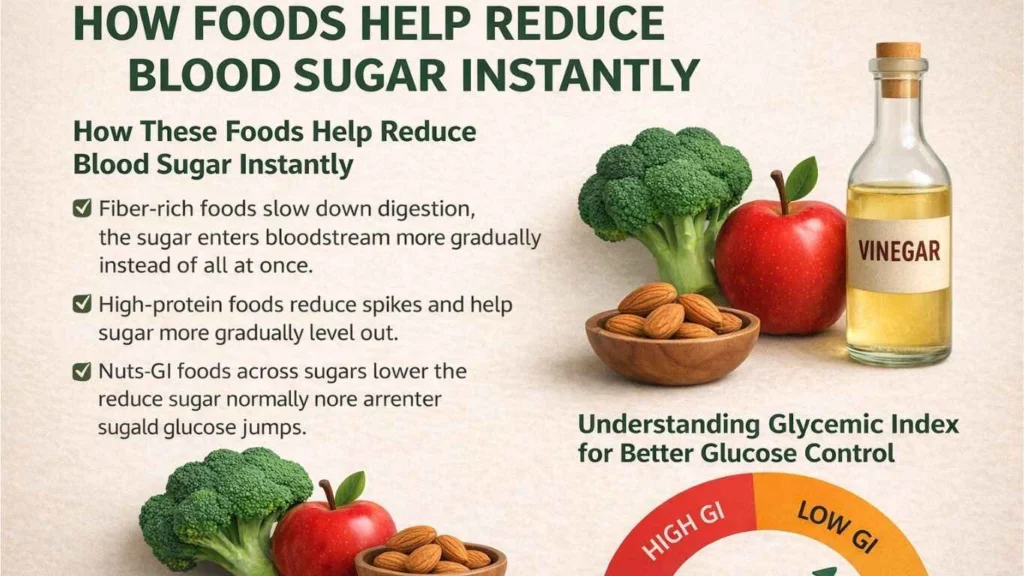 Foods that lower blood sugar immediately