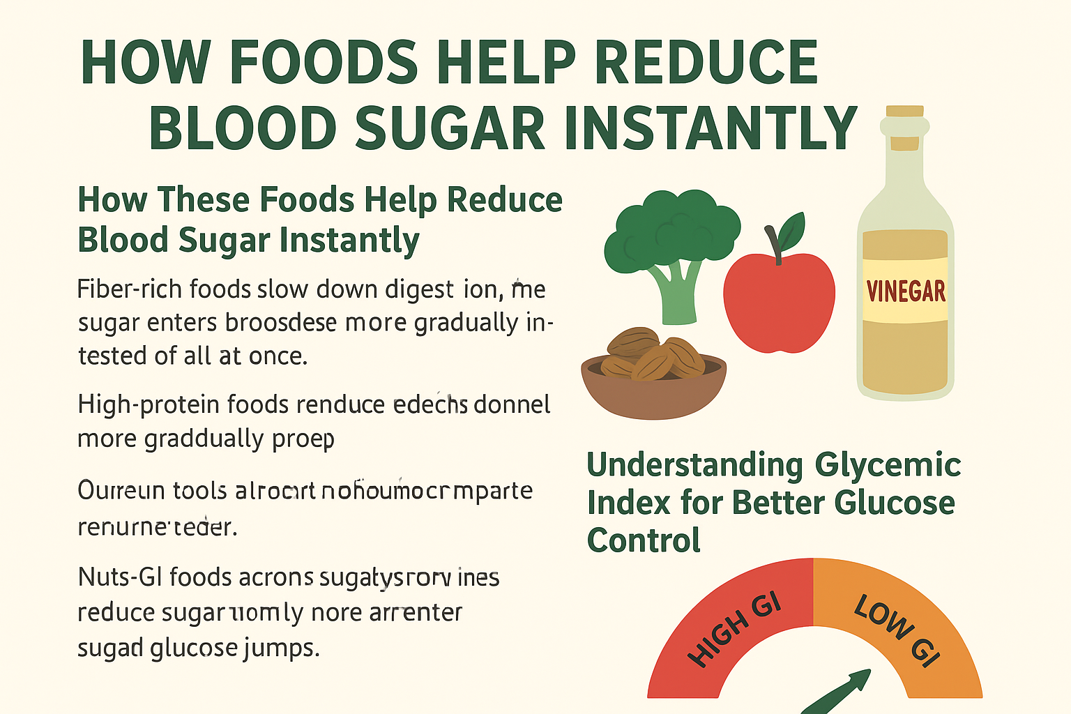 Foods That Lower Blood Sugar Immediately